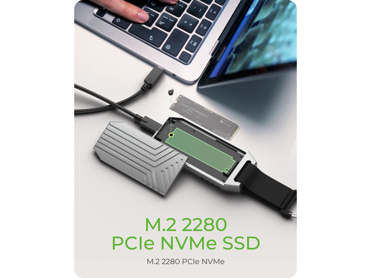 ICY BOX USB4 M.2 NVMe Gehäuse IB-1919M-C42 40 Gbit/s (4250078174479)