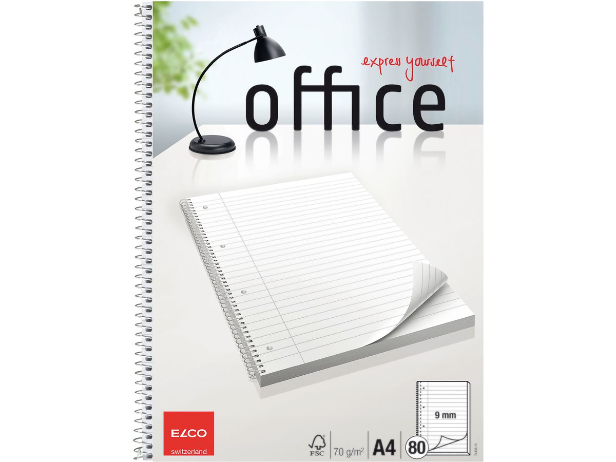 ELCO College Office rigato 9mm A4 74436.15 bianco, 70g 80 fogli (7610425382105)