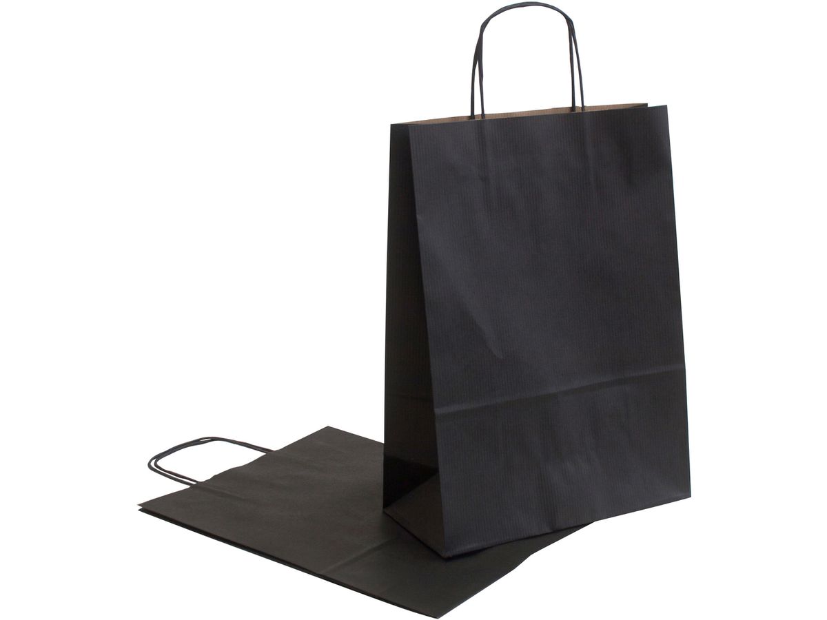 NEUTRAL Sacchetto Allegra nero SDF26-798 Kraft,110g, 26x12x36cm 25 pz. (0800671529202)