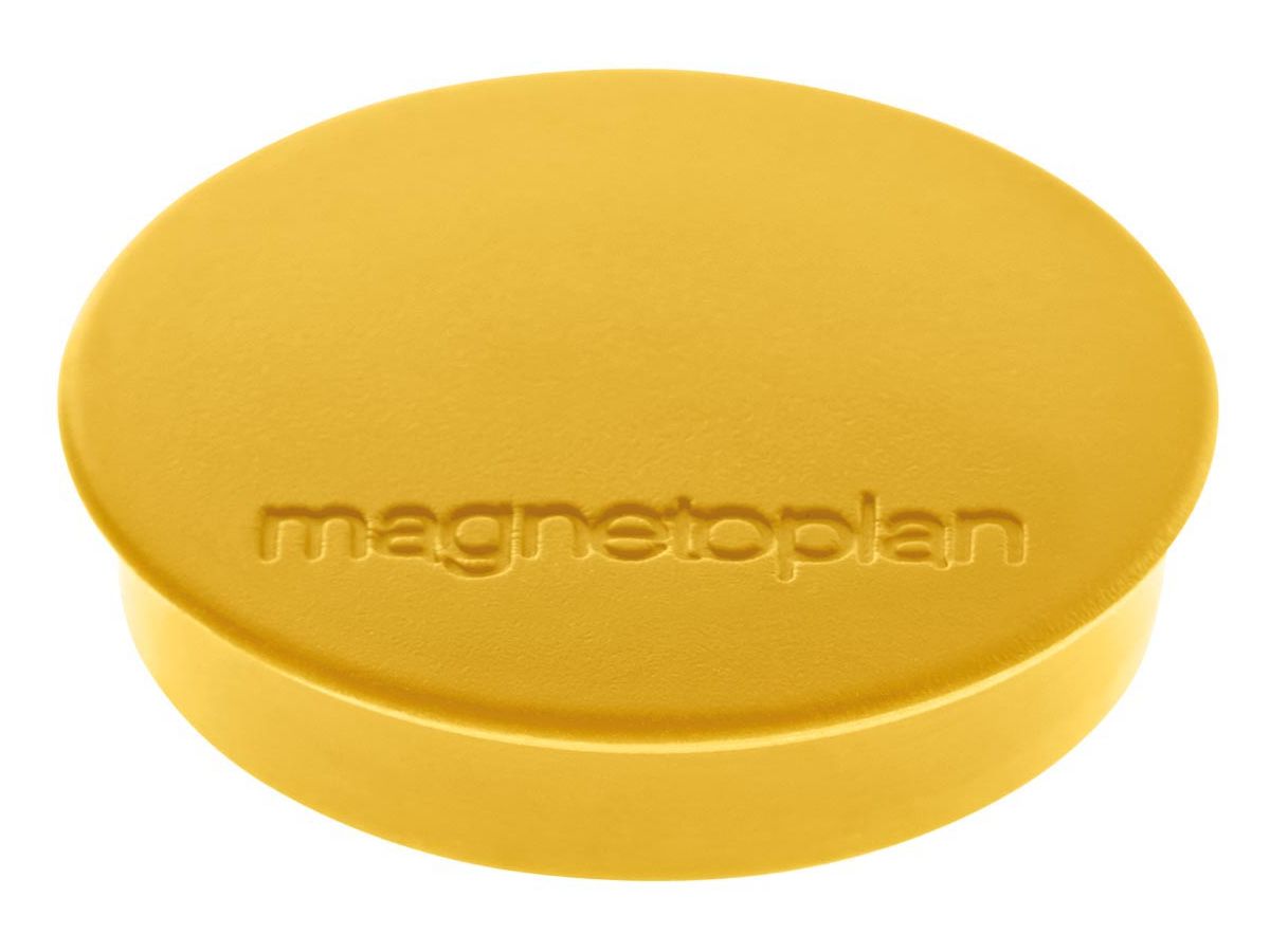 MAGNETOPLAN Magnet Discofix Standard 30mm 1664202 gelb ca. 0.6 kg 10 Stk. (4013695025537)