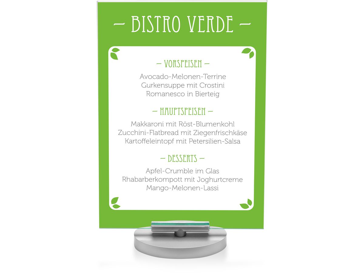 DEFLECTO Tischaufsteller Swivel A5 691201 hoch, drehbar (0079916021195)