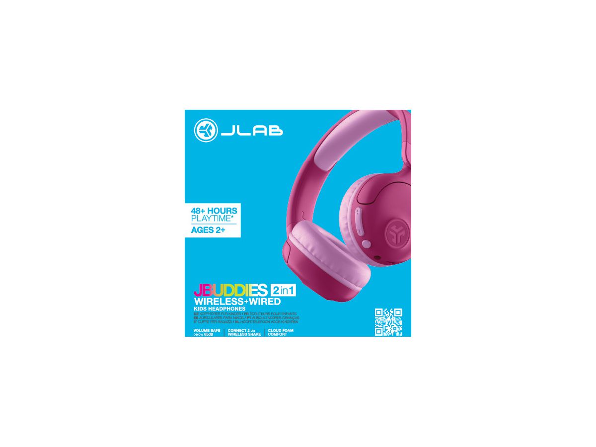 JLAB JBuddies Pop Kids Headph. IEUHBKJPOPRPNK122 Wireless, Pink (0810119072658)
