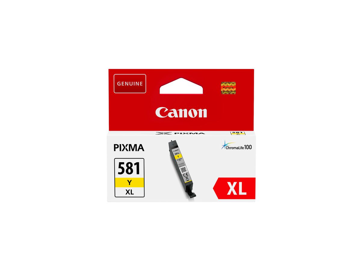 CANON Cartouche d'encre XL yellow CLI-581XLY Pixma TS6150/TS8150 8.3ml (4549292087031)
