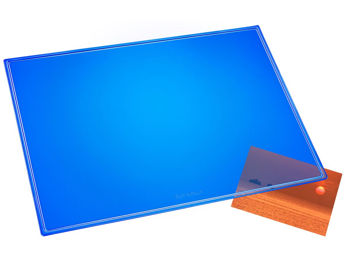LÄUFER Schreibunterlage Durella 32629 blau-transp. 53x40cm (4006677326296)