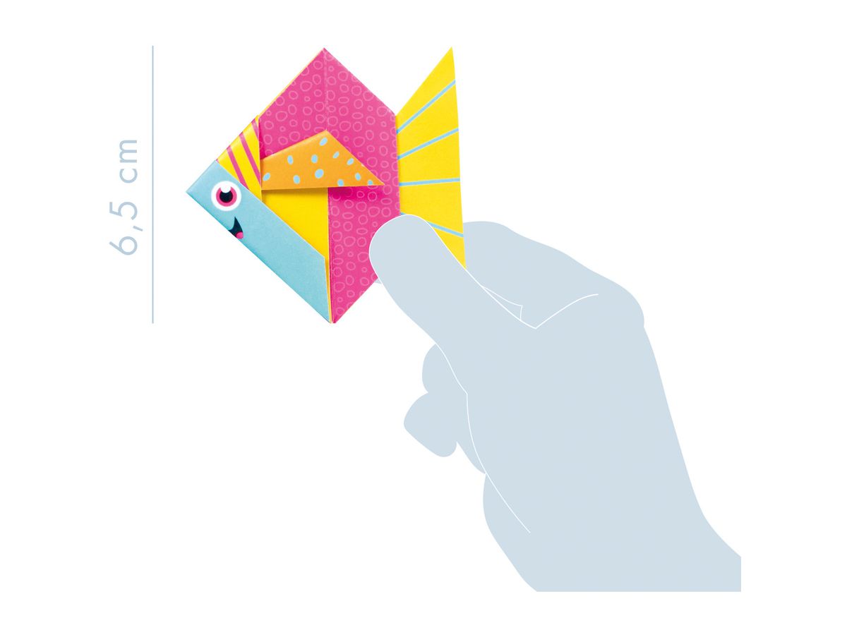 MANDARINE Origamipapier 12x12cm OR510C Mon petit Fisch 20 Blatt (3609510575106)