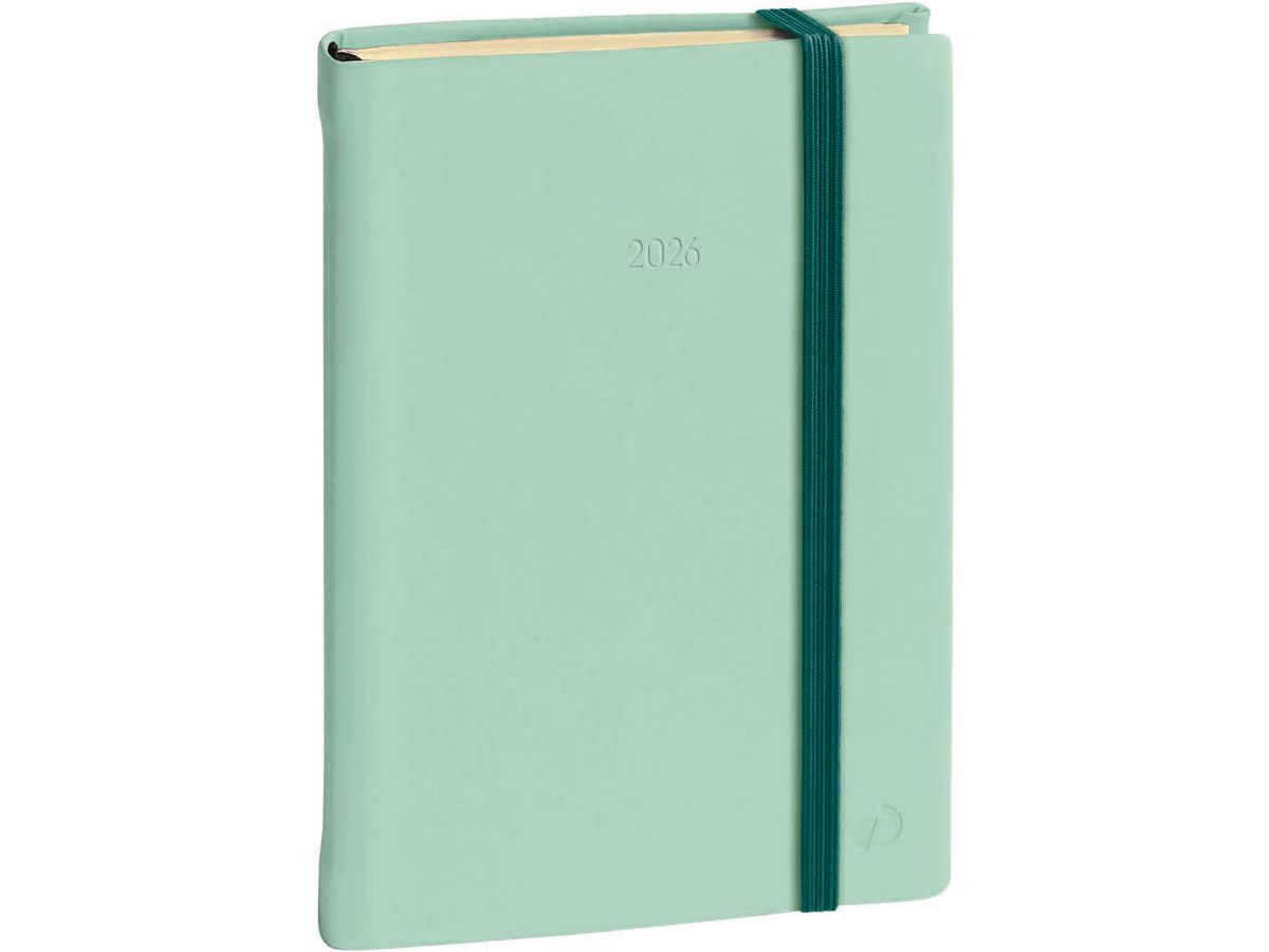 QUO-VADIS Agenda Silk Pres.Prest. 2026 287406Q 1S/2P verde ML 21x27cm (3371010500871)