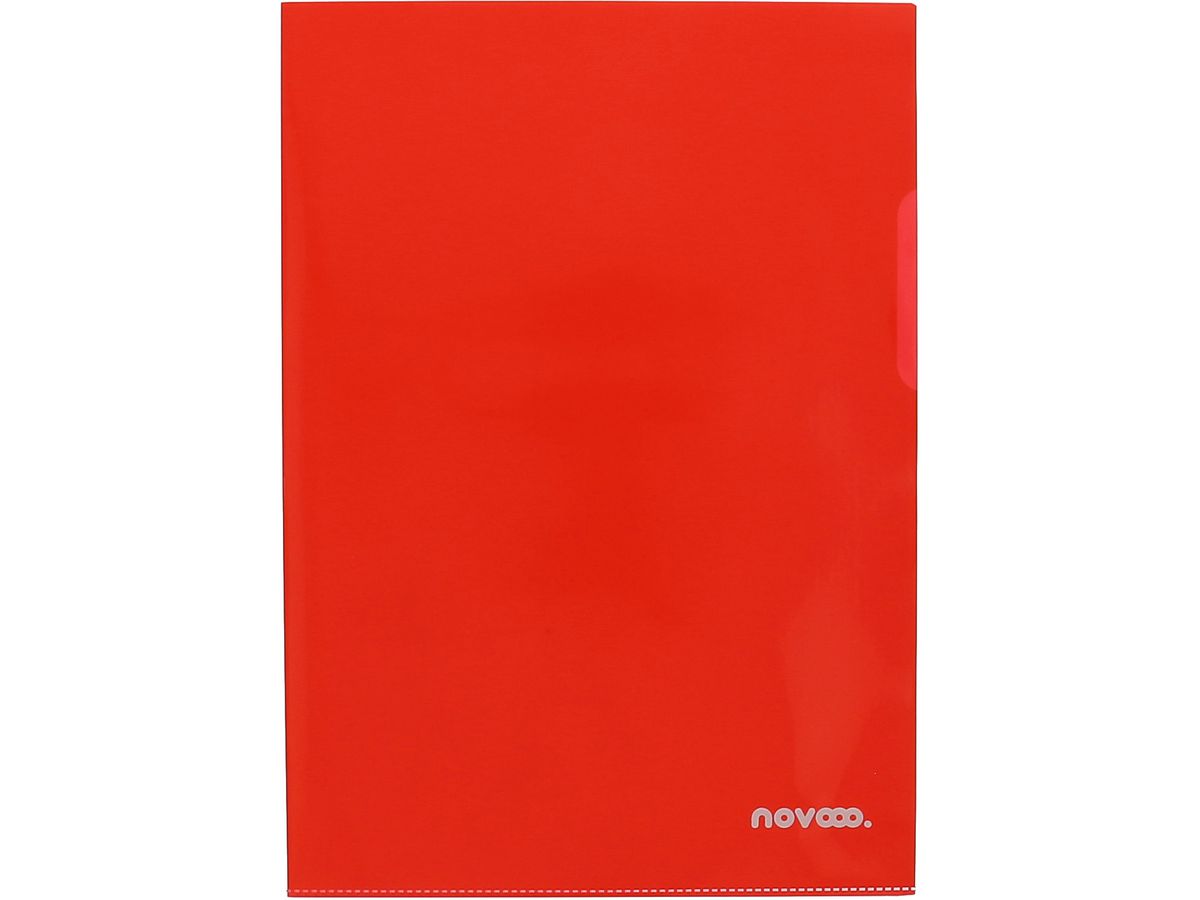 NOVOOO Pro Sichtmappen 140my A4 400197772 rot glatt 100 Stück (9010729075297)