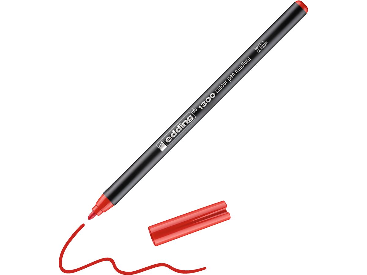 EDDING Stylo Fibre 1300 2mm 1300-2 rouge (4004764288120)