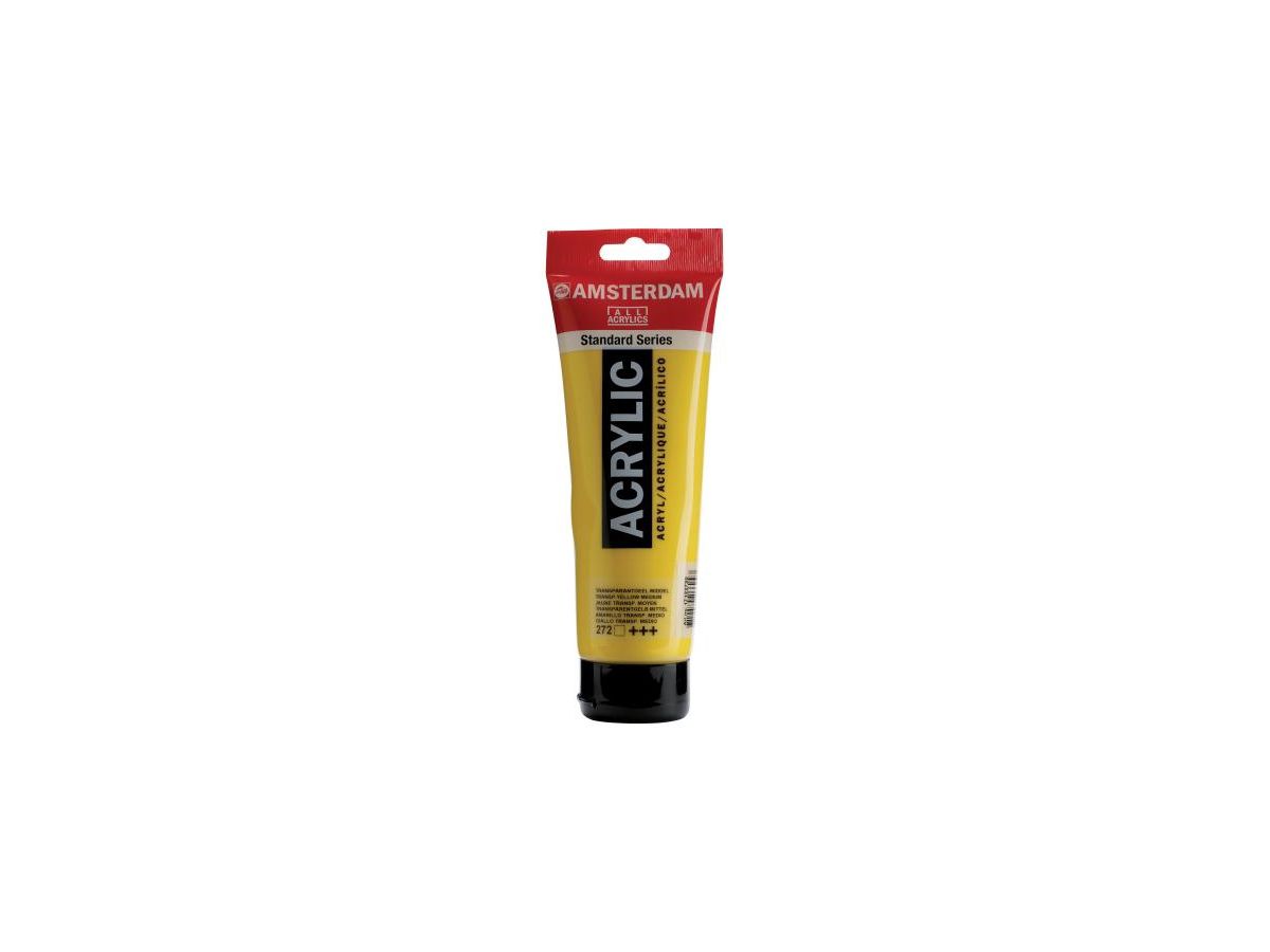 AMSTERDAM Colore acrilici 250ml 17122720 trasp.giallo m. 272 (8712079266943)