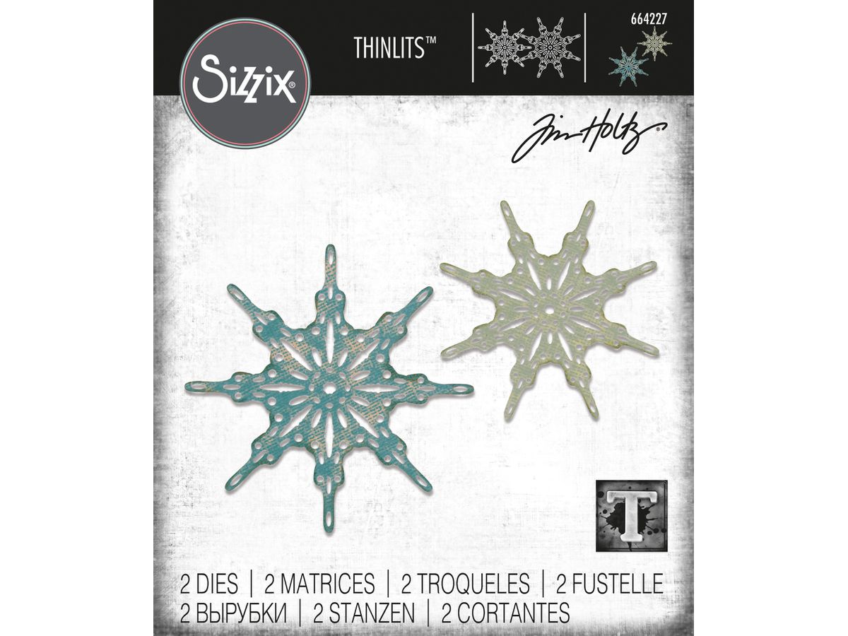 SIZZIX Emporte-pièces flocons neige 664227 Set de 2 (0630454258926)