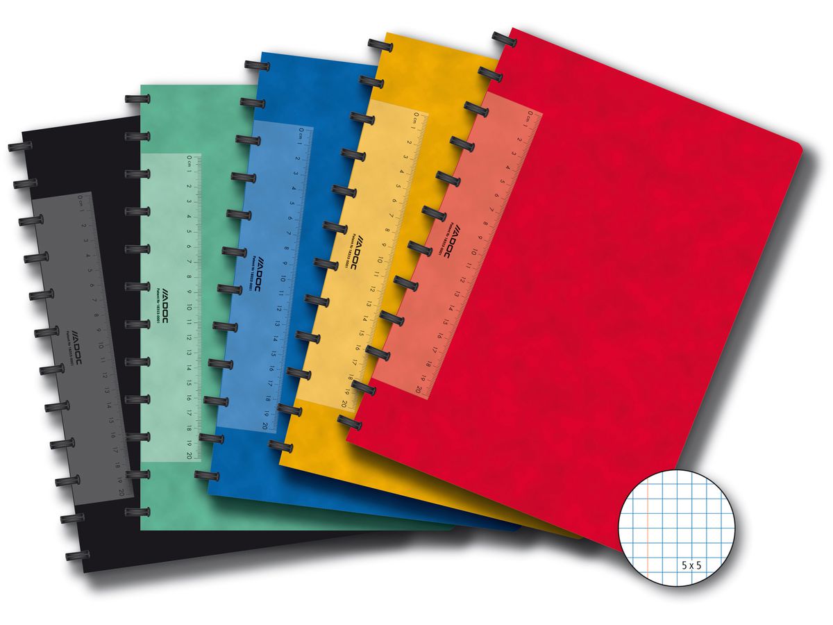 ADOC Notizheft A4 6055.100 kariert ass. (5410733569845)