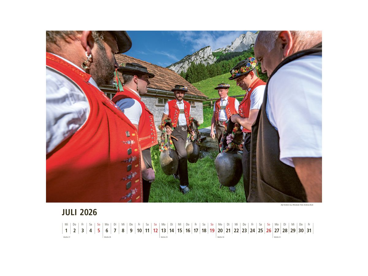 APPENZELLER Bildkalender 2026 9783858829047 Appenzeller DE 40x31cm (9783858829047)