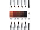 COPIC Marker Ciao Portrait Set 22075585 Earth Charm 6 pièces (4013695269603)