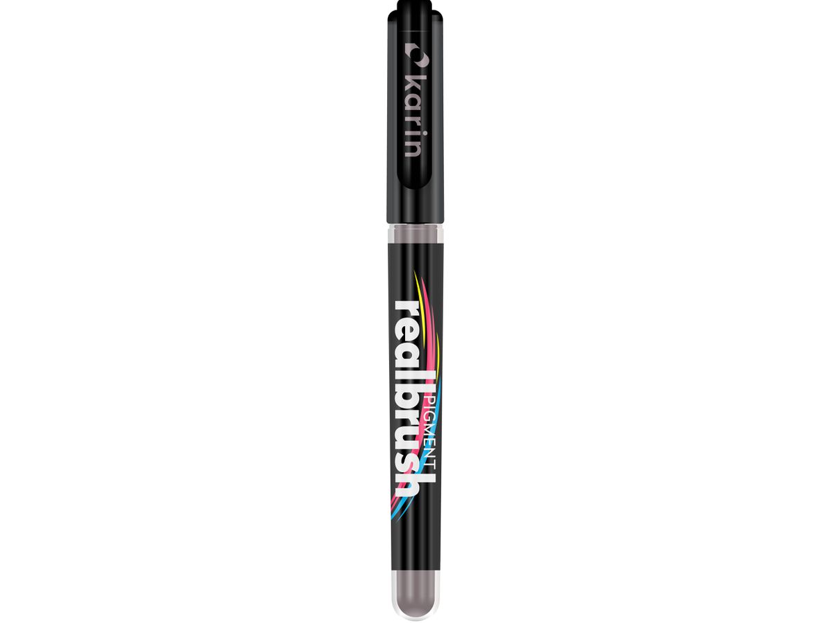 KARIN Real Brush Pen 0.4mm 33Z436 Pigmento, grigio caldo 3 (5904446032395)