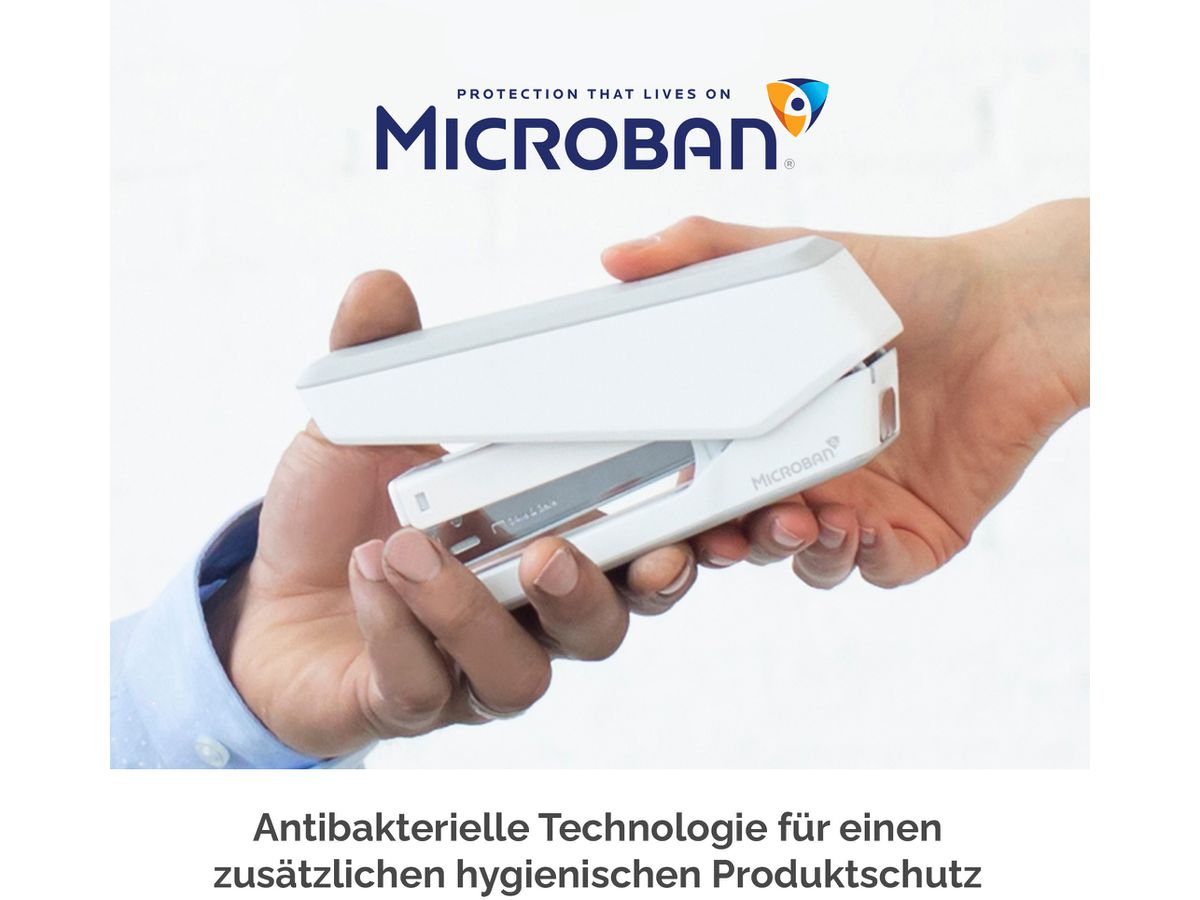 FELLOWES Cucitrice EasyPress LX850 5011801 Microban, bianco 25 fogli (0043859776573)