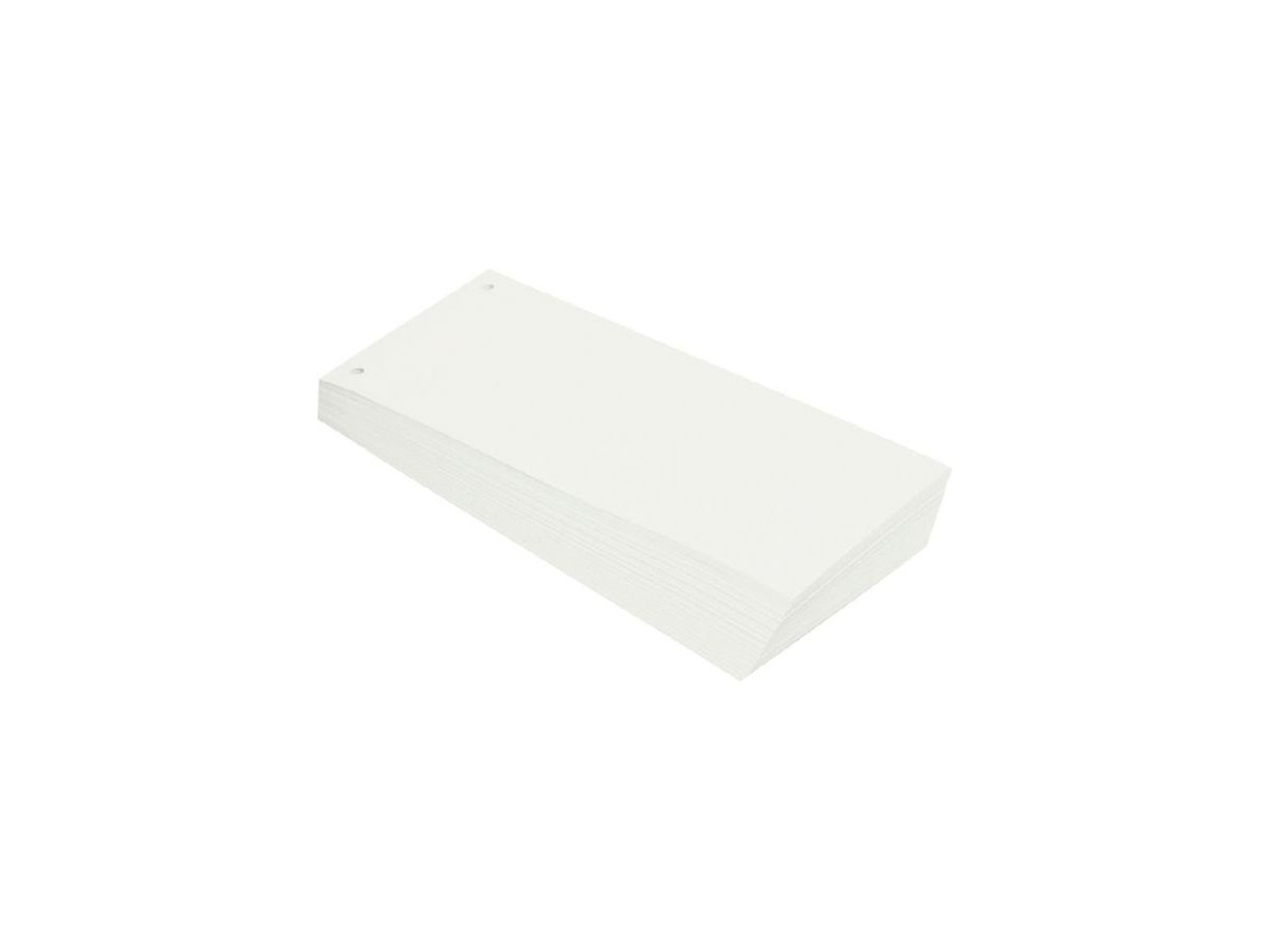 BÜROLINE Fogli separaz. 10,5x24cm 660577 bianco 100 pezzi (7612532020802)