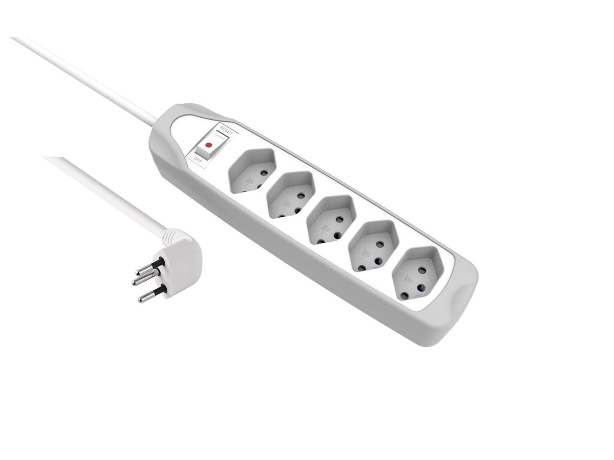 SCHOENENBERGER Striscia di prese 1.5m 85.200.GY Fix-Line silicone 5xT13 bianco (7611453852011)