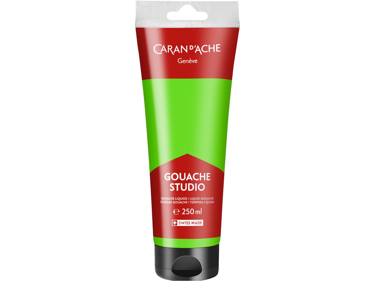 CARAN D'ACHE Deckfarbe Gouache 250ml 2331.230 gelbgrün fluo, Studio (7630002358705)