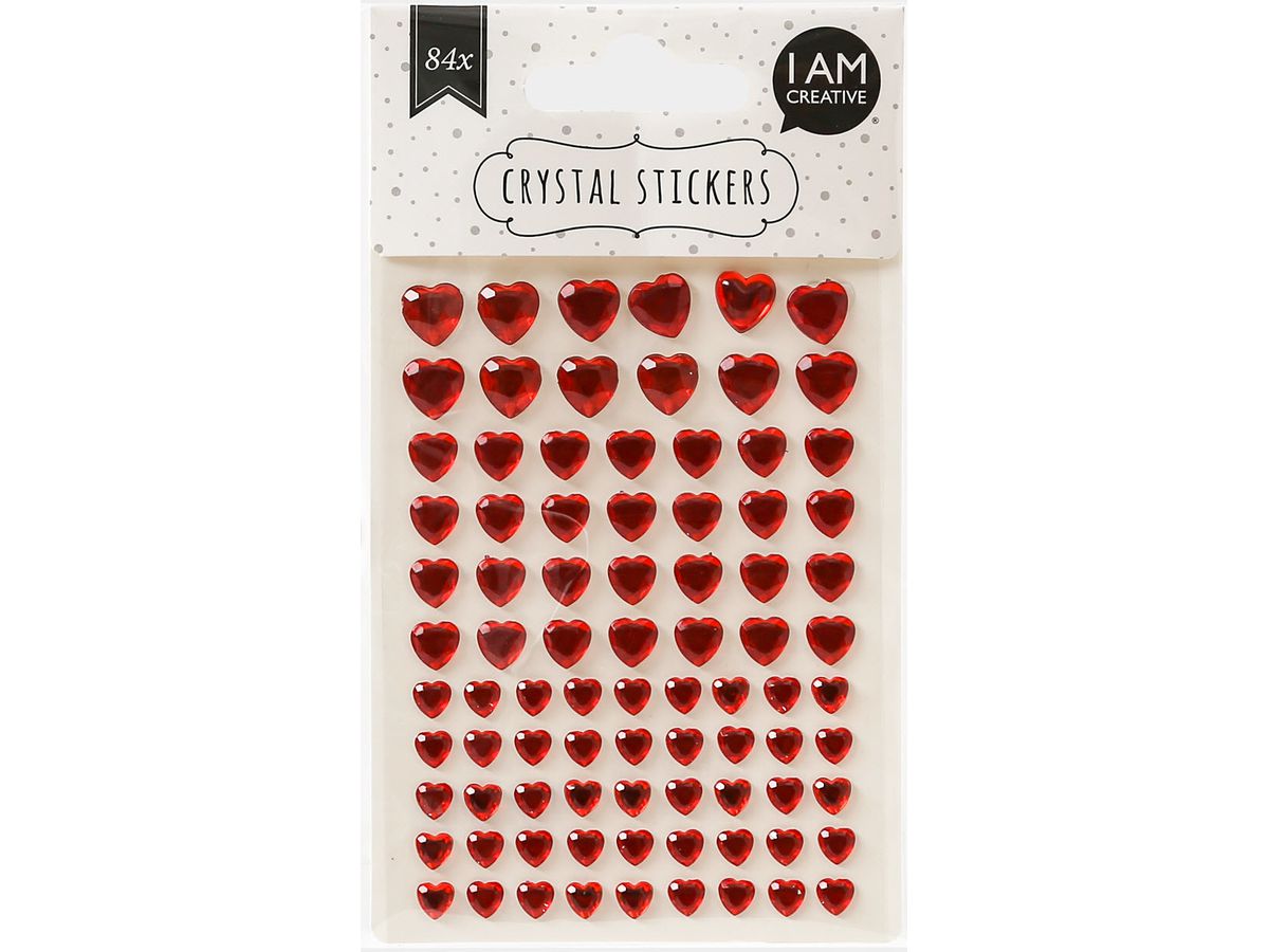I AM CREATIVE Crystalstickers 6000.22 Herz 84 S. (7611983201570)