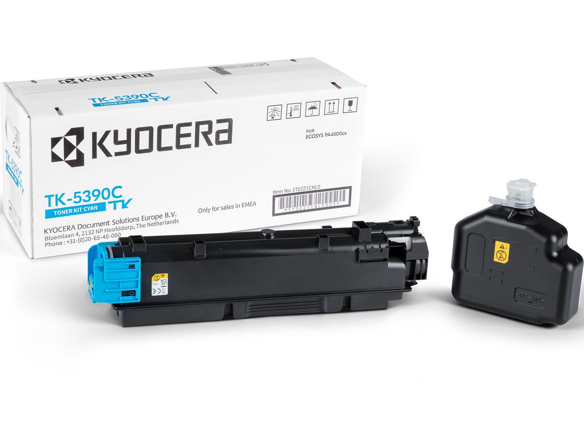 KYOCERA Cartouche toner cyan TK-5390C Ecosys PA4500cx 13'000 pages (0632983073568)