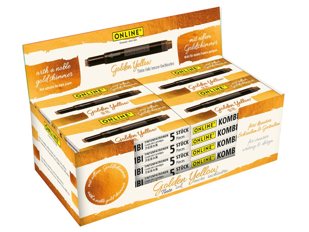 ONLINE Cart. Encre Display combi 17179/24 golden yellow (4014421171795)