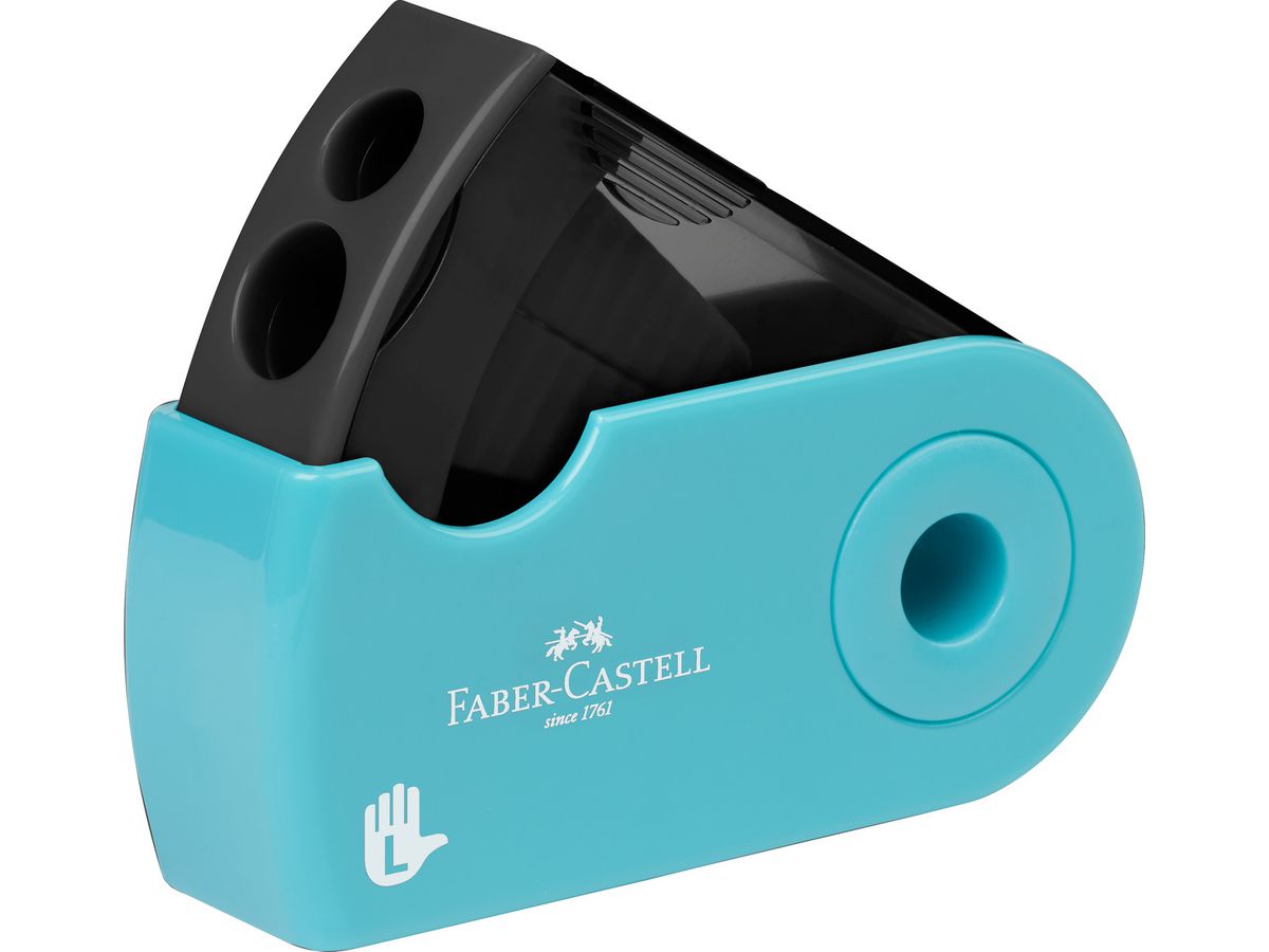 FABER-CASTELL Taille-crayon 2 usage Sleeve 182770 turquoise (4005401827702)