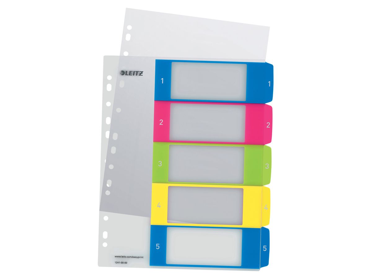 LEITZ Répertoire WOW A4 Maxi 12410000 multicolor 1-5 (4002432100293)