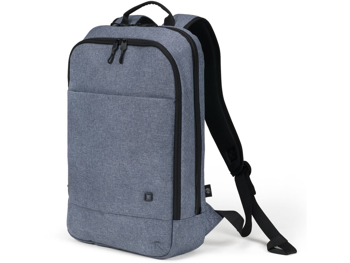 DICOTA Eco Backpack Slim MOTION D32016-RPET 13-14.1 inch Blue Denim (7640239420830)