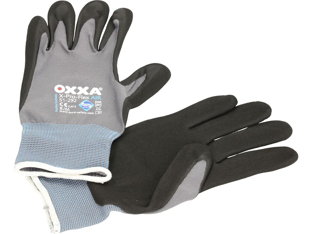 OXXA Gant Pro-Flex Air Gr. M 51.292.08 Nylon, noir microf. (8718249040993)