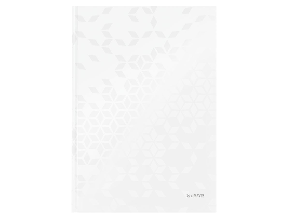LEITZ Notizbuch WOW A4 46251001 liniert, 90g perl weiss (4002432399512)
