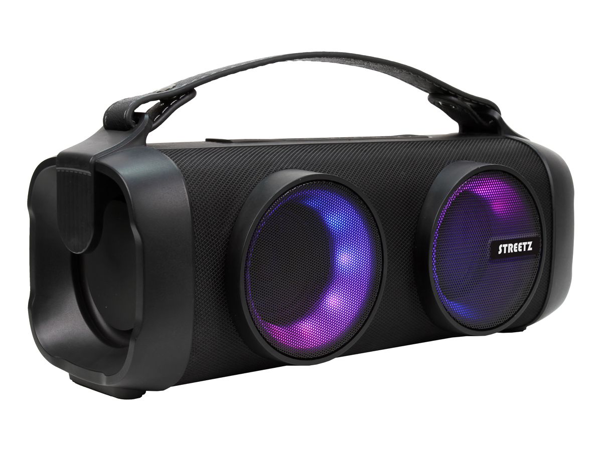 STREETZ BT Boombox 2x4 W CMB-100 Black,AUX,USB flash,LED (7333048057464)