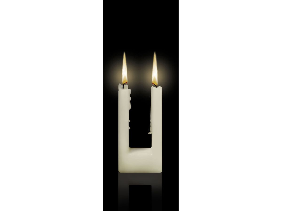 ALUSI Kerzen Quadra due 16cm AC0102 ca. 5,5h (5397058000102)