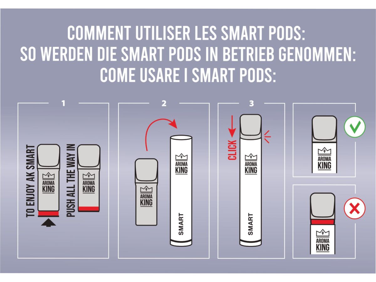 AROMA KING Smart Start Battery + 3 Pods 0170036 20mg (5905909059607)