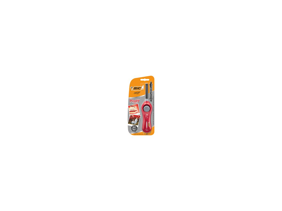 BIC Megalighter HAPPY U140 6cm 935474 rouge (3086123426856)