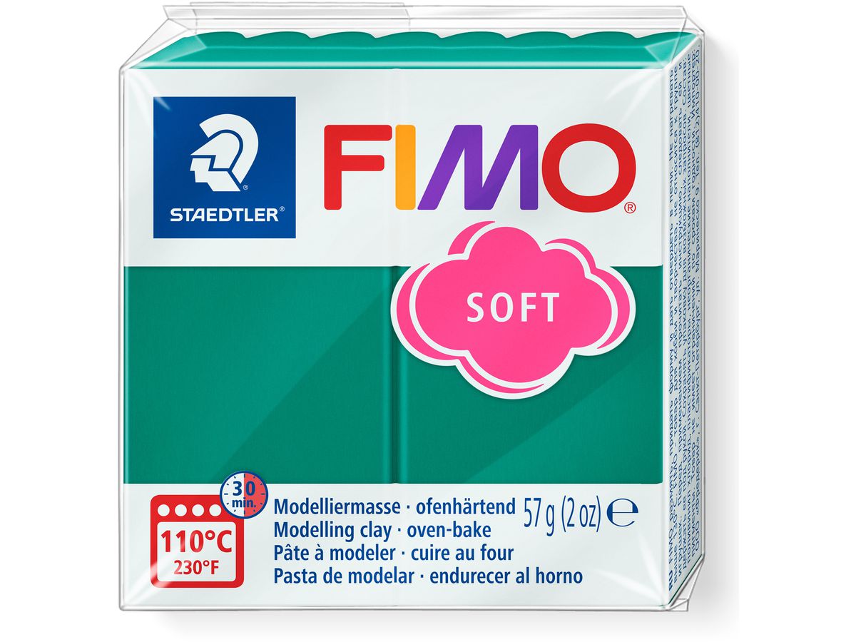 FIMO Plastilina Soft 57g 8020-56 verde (4006608809713)