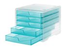STYRO Styroswingbox light 275-8430.252 transparent/aqua 5 tiroirs (7612176088886)
