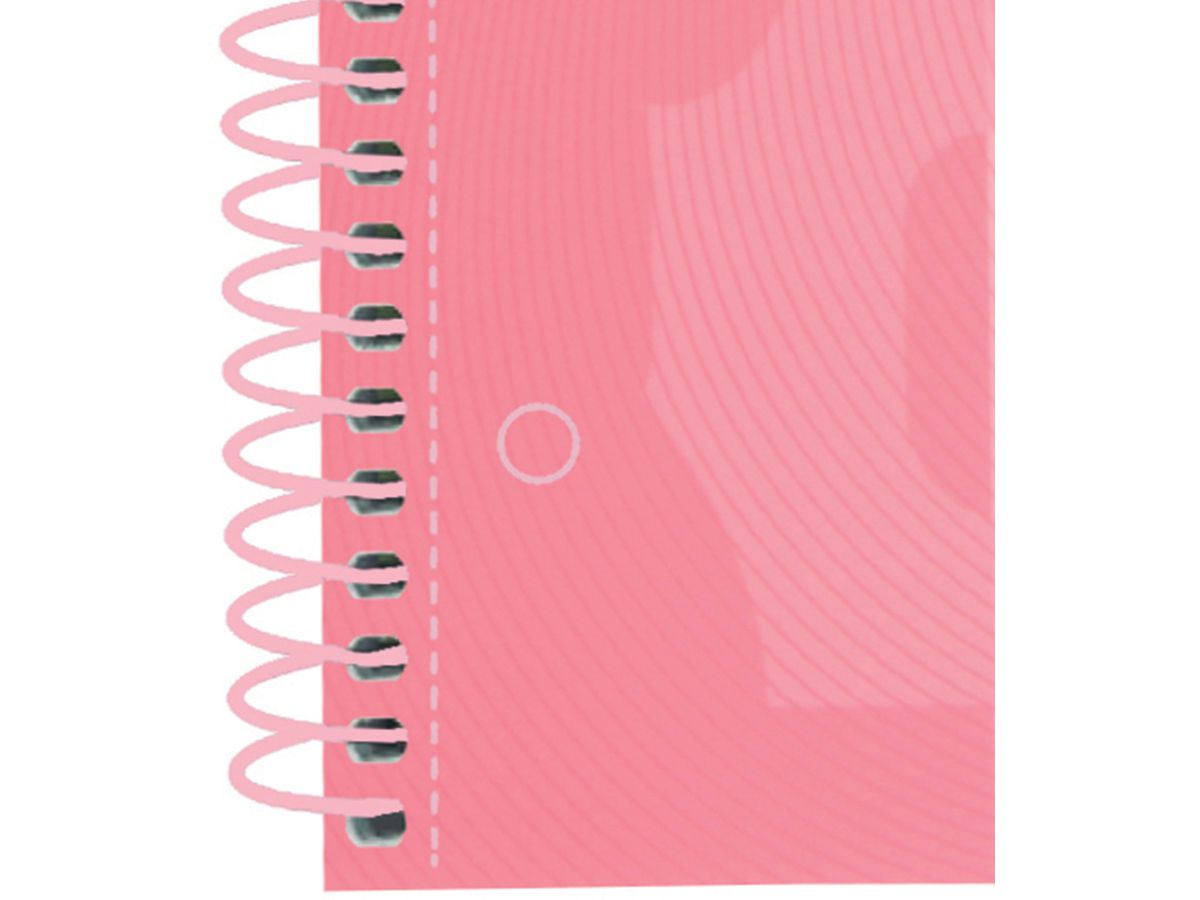 OXFORD Libro a spirale scacchiera A4+ 400117272 rosa pastel 80 fogli (8412771028190)