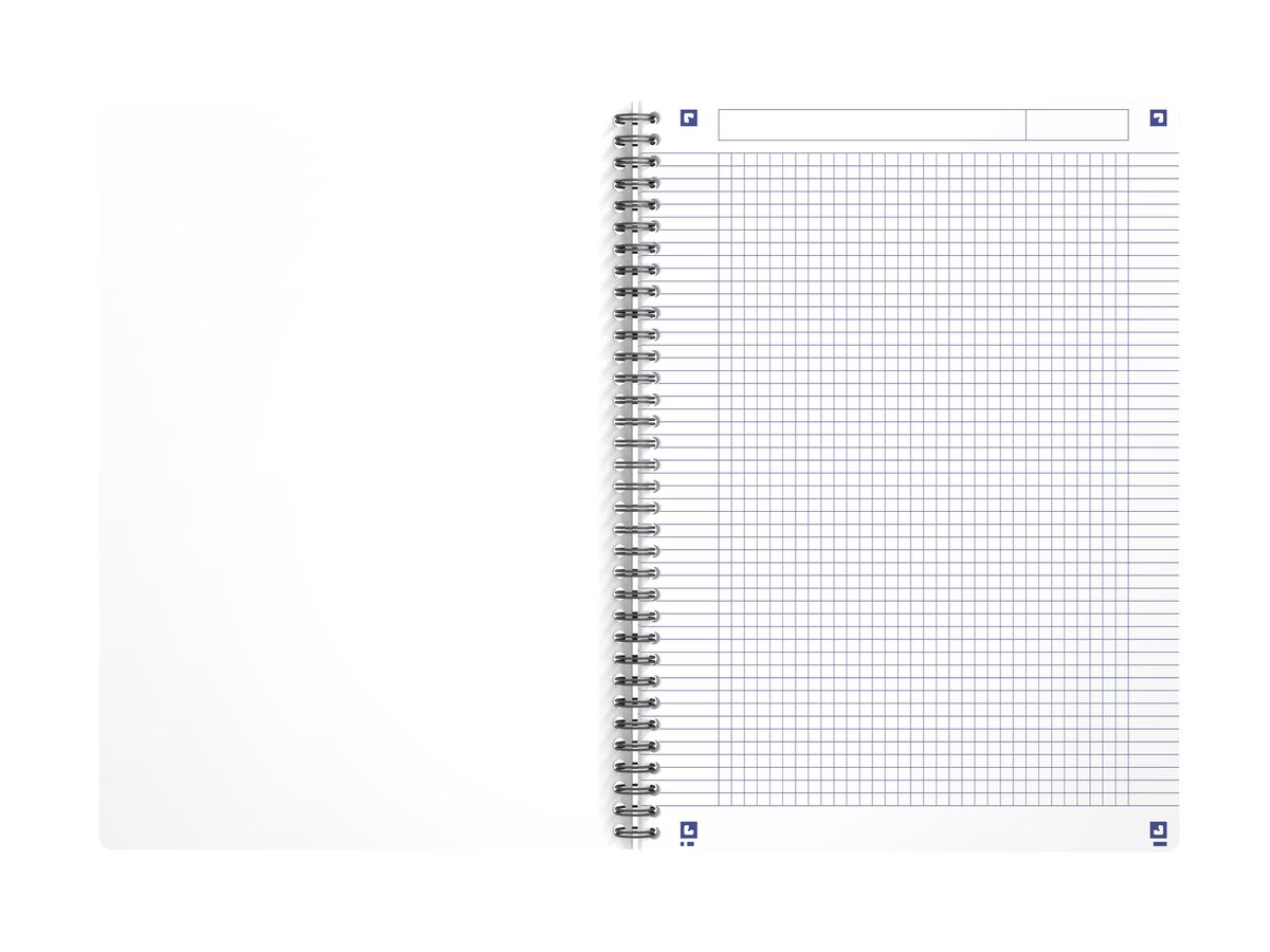 OXFORD My Rec'Up Spiralheft 400166096 A4, kariert 90 Blatt, rosa (3020120194035)