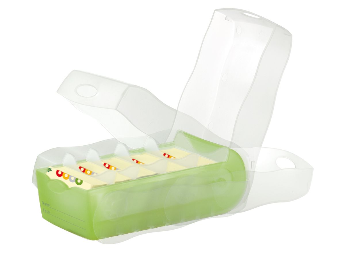 HAN Karteibox Croco A7 7.40 verde 12.1x8.5x24.6cm (4012473997004)