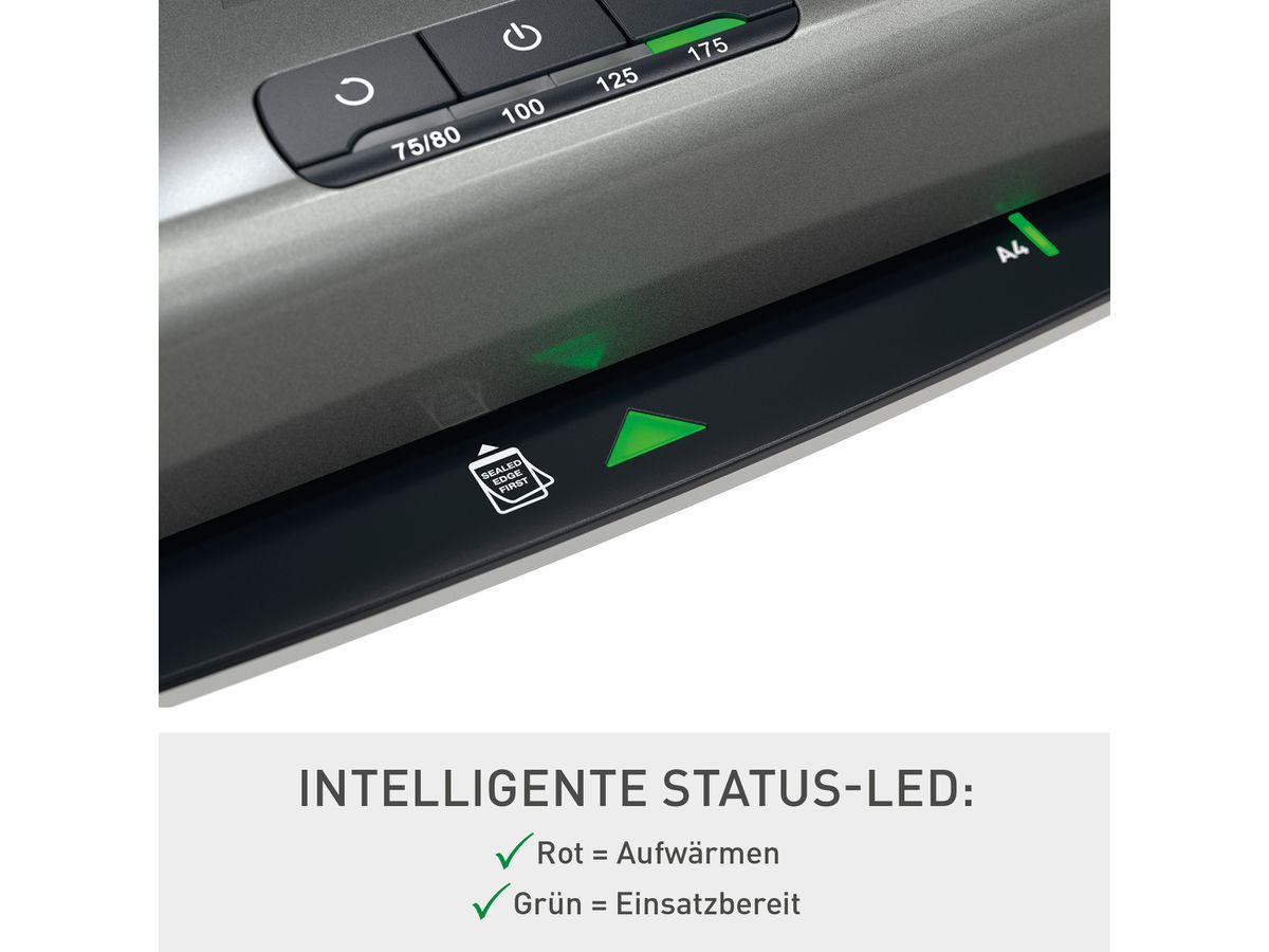 LEITZ Plastificatr. iLAM Office Pro 75182084 argento/bianco A3 (4002432117604)