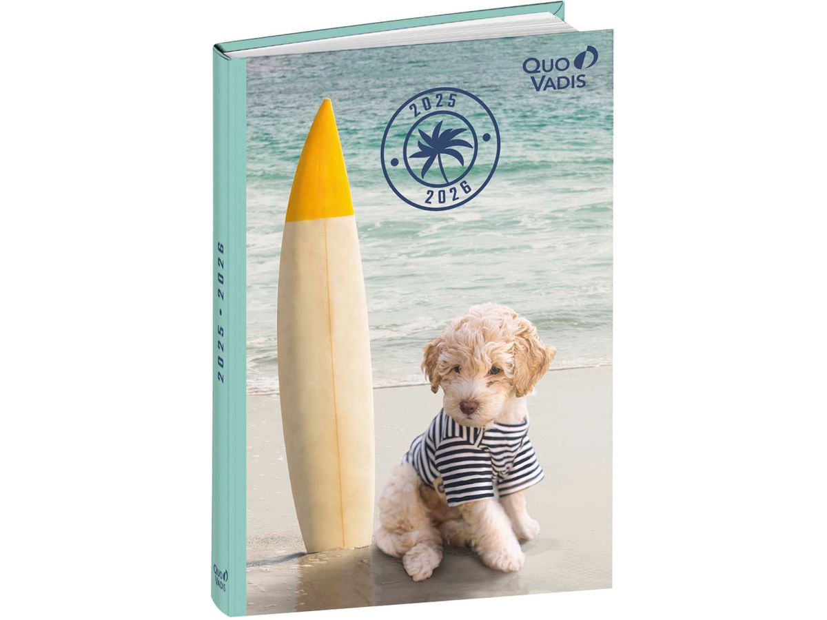 QUO-VADIS Eurotextagenda chien 25/26 1282521Q 1J/1P 12M ML 12x17cm (3371010525218)