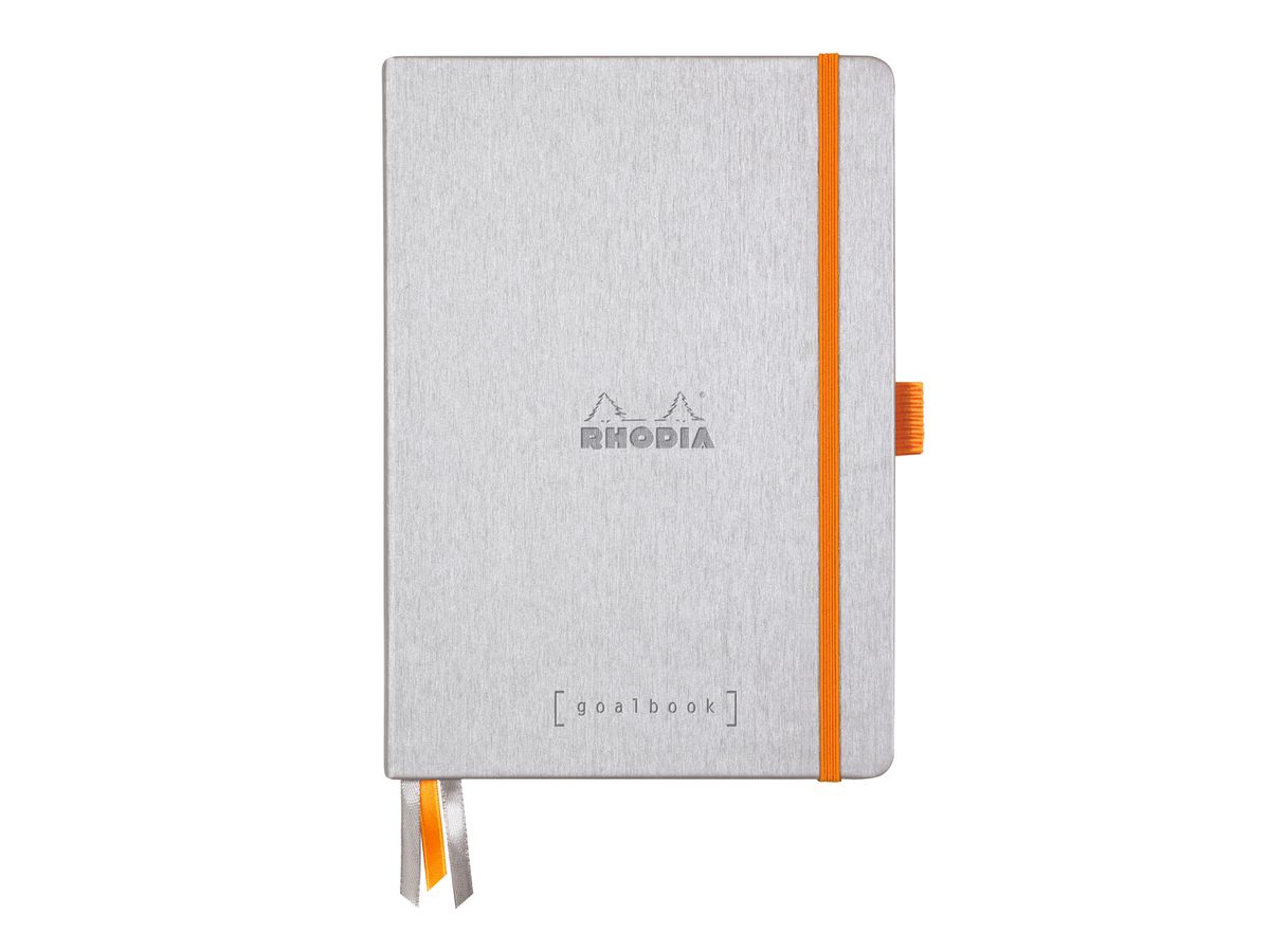 RHODIA Goalbook Carnet A5 118570C Hardcover argenté 240 f. (3037921185704)