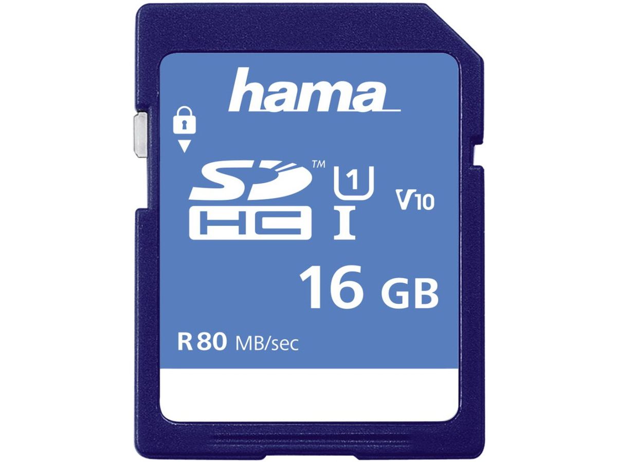 HAMA SDHC 16GB 124134 Class 10 UHS-I 80MB/S (4047443300324)