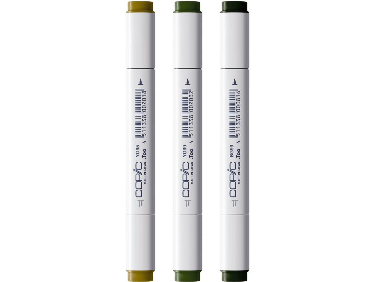 COPIC Marker Classic Designer 200750308 Deep forest tints 3 pièces (4013695268750)