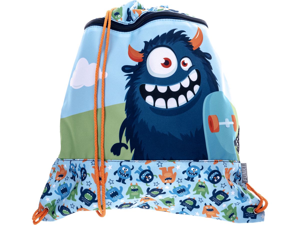 FUNKI Sac de sport Fluffy Monster 6030.041 multicolor 36x42cm (7611468084889)
