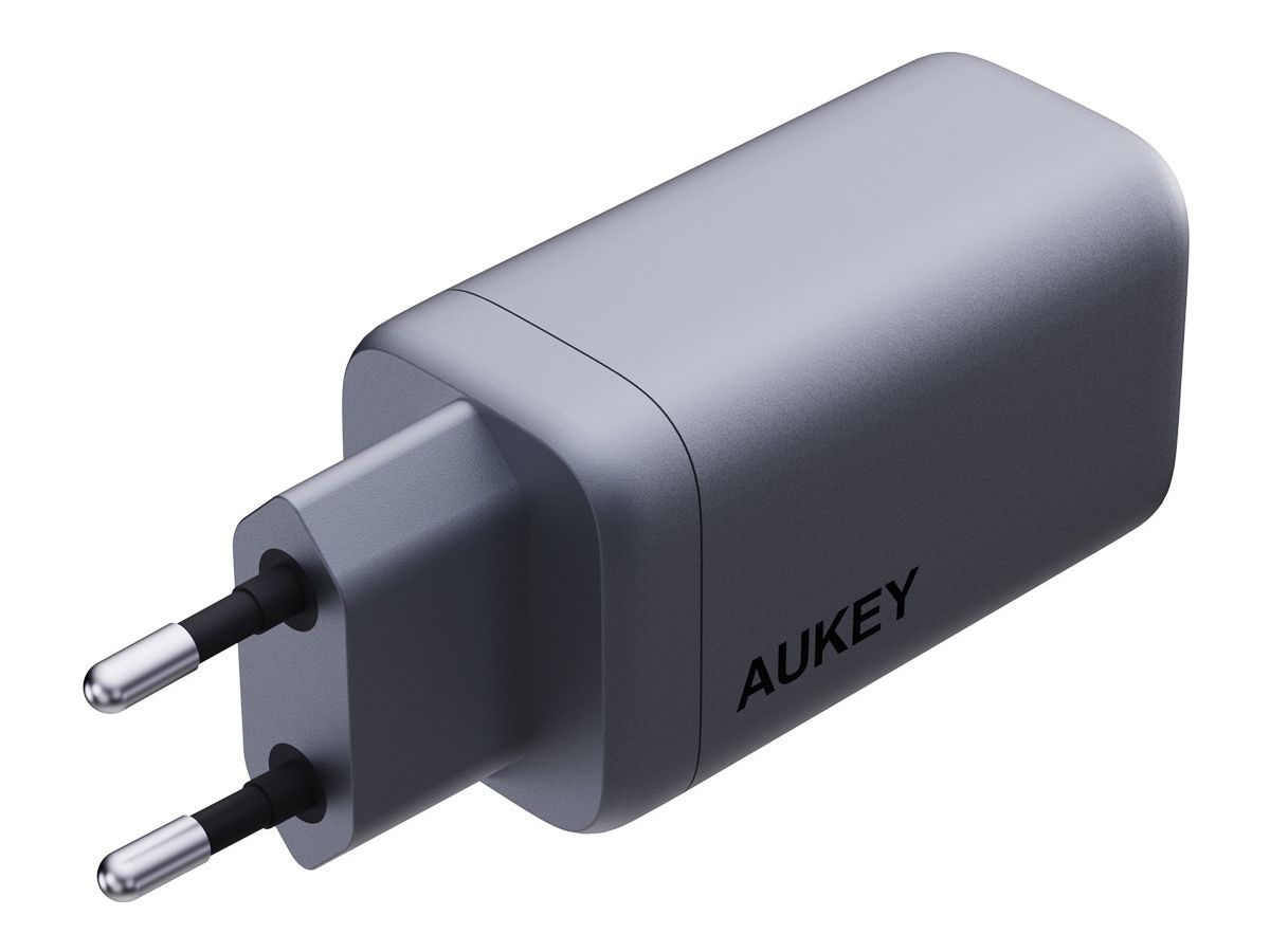 AUKEY OmniaMix II 67W GaN PD PA-B6U GY 3-Port, Wall Charger (0689323786893)