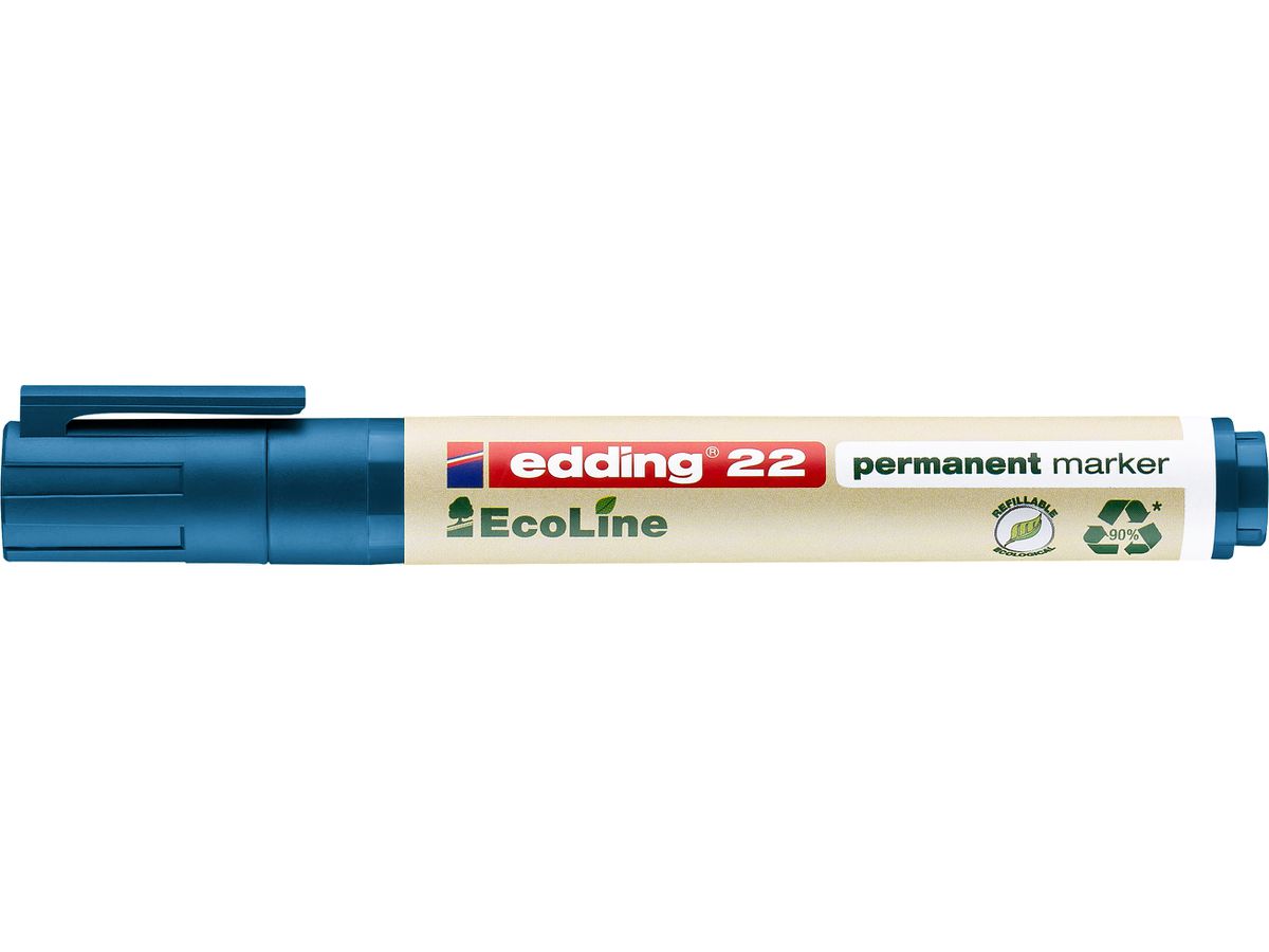 EDDING Permanent Marker 22 1.0-5.0mm 22-3 blu (4004764918027)