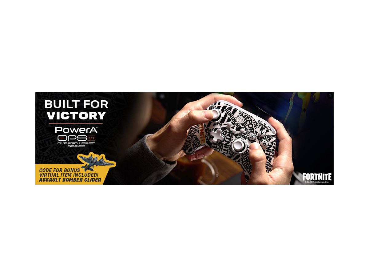 POWER A OPS V1 Wireless Controller PCGP0371-01 Cloud Gaming, Fortnite (0617885107610)