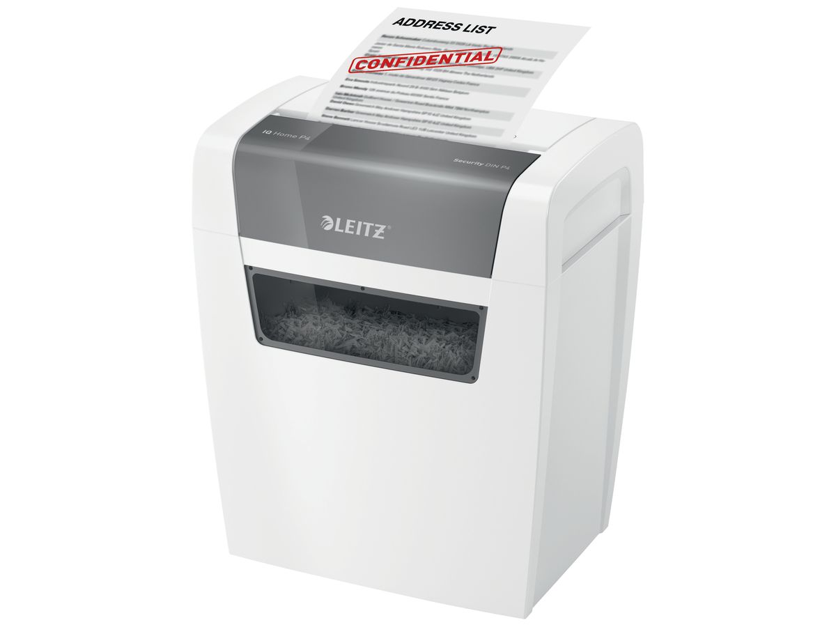 LEITZ Distruggi documenti IQ 80340000 Home, P-4, 15lt (4002432128464)