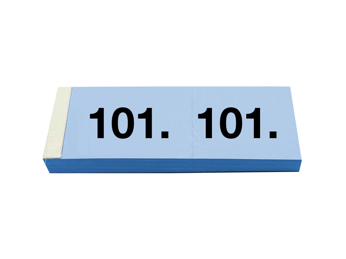 SIMPLEX Garderobenblock 101-200 13082 blau 100 Blatt (7611468130821)